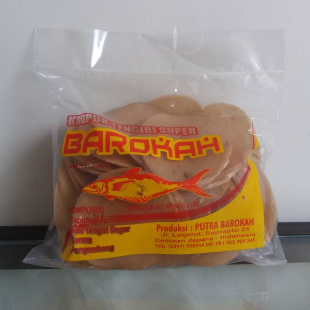 

Krupuk Ikan tengiri Barokah Jepara (Kuning) 250 gram | Oleh Oleh Khas Jepara
