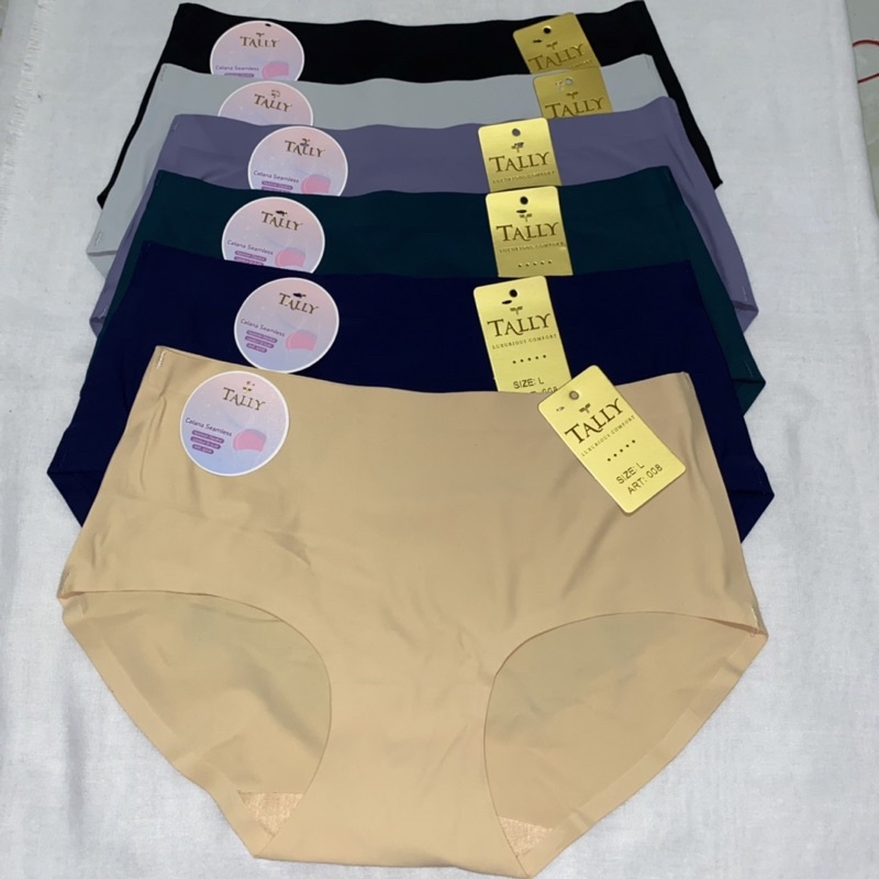 CD CELANA DALAM TALLY WANITA SEAMLESS FIT TO M-XXL ANTI NYEPLAK paket isi 3pcs