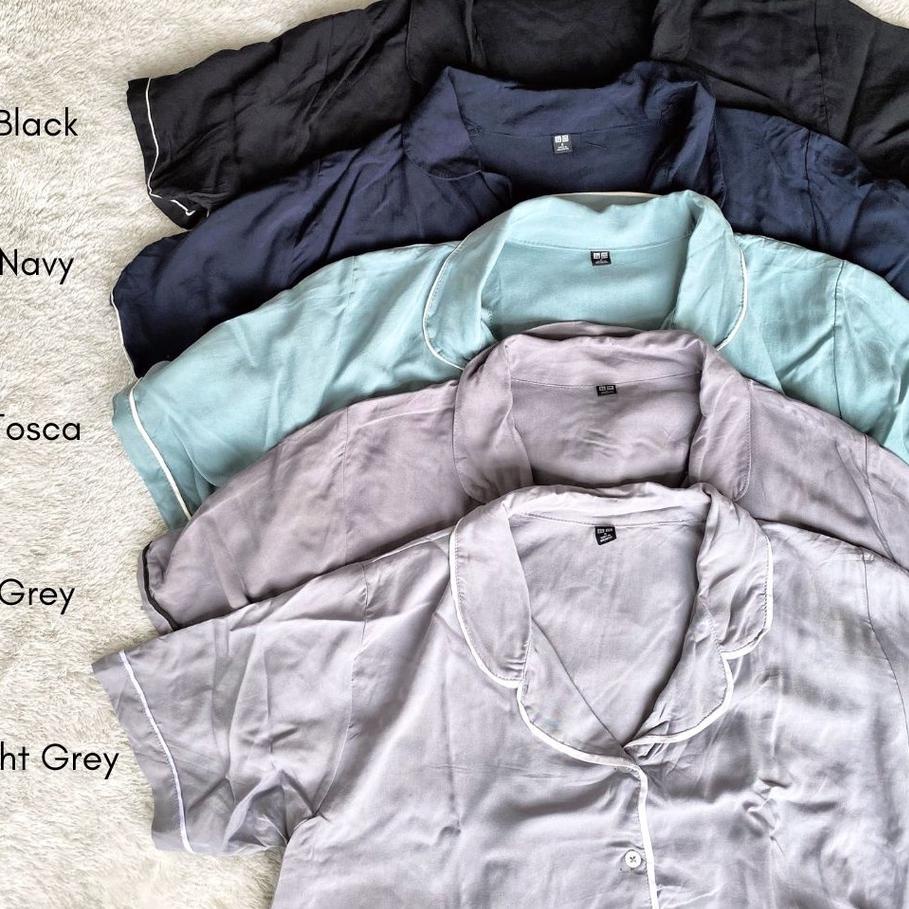 PROMOSI  12.12 (1 SET) UNIQLO Homewear Shorts Set - Atasan dan Bawahan - Baju Rumah Celana Pendek - 