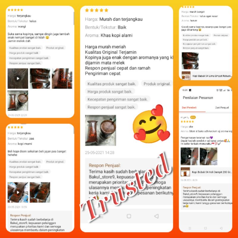 Minuman Kopi Bubuk Cap 54 Asli Dampit 250 Gr Khas Malang Jawa Timuran