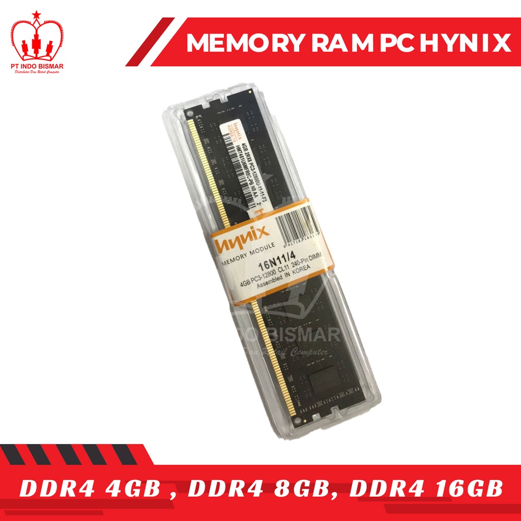 MEMORY RAM PC HYNIX DDR4 4GB/8GB/16GB 2666Mhz LONGDIM