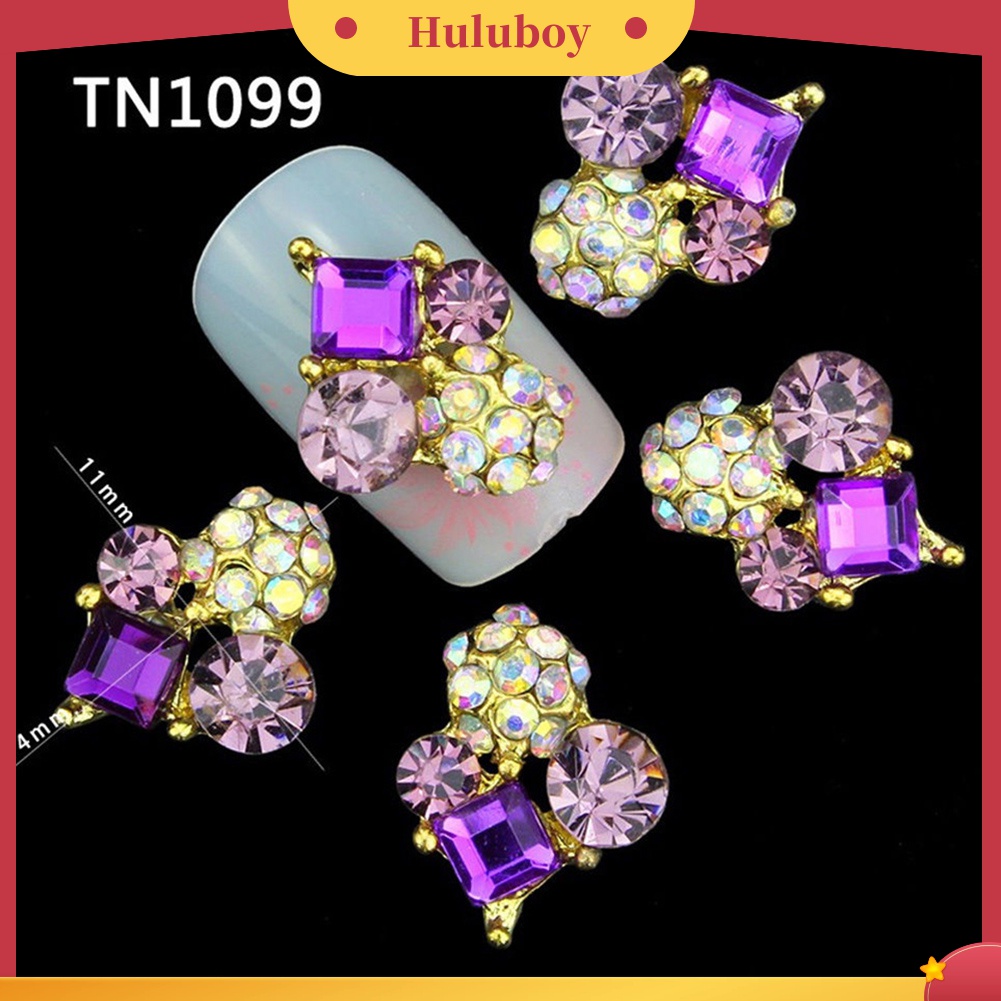 Huluboy Huluboy♡ 10pcs Berlian Imitasi Glitter 3D Untuk Dekorasi Nail Art DIY