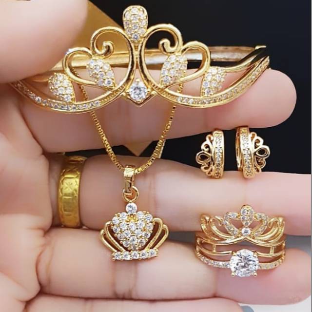 Set perhiasan lapis emas 24k 1109