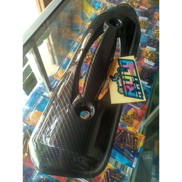 tameng knalpot Scoopy carbon