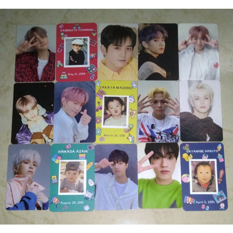 TREASURE OFFICIAL PHOTOCARD YOSHI HARUTO ASAHI MASHIHO BABY SELCA BLUE SAJADAH SERAGAM KEMPI