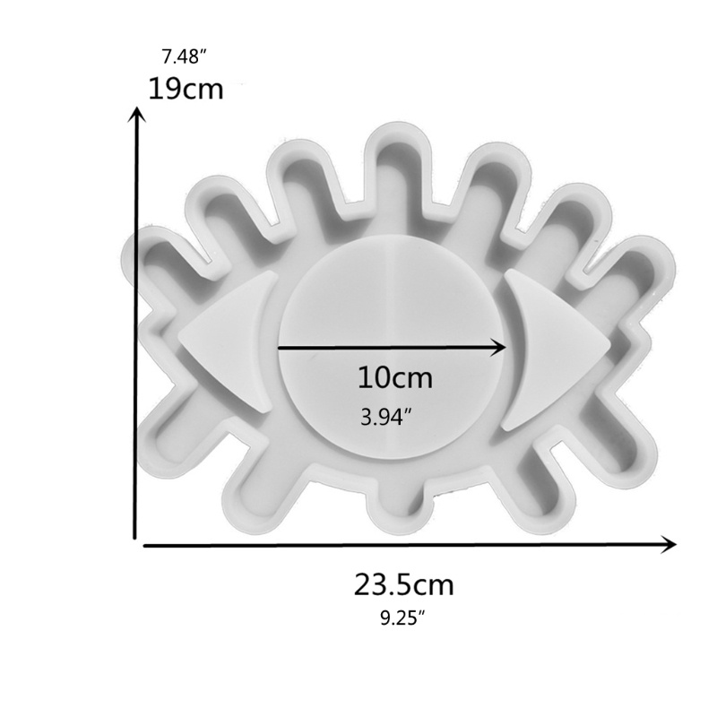 Siy Cetakan Cermin Makeup Diy Bentuk Mata Besar Bahan Silikon Untuk Dekorasi Rumah