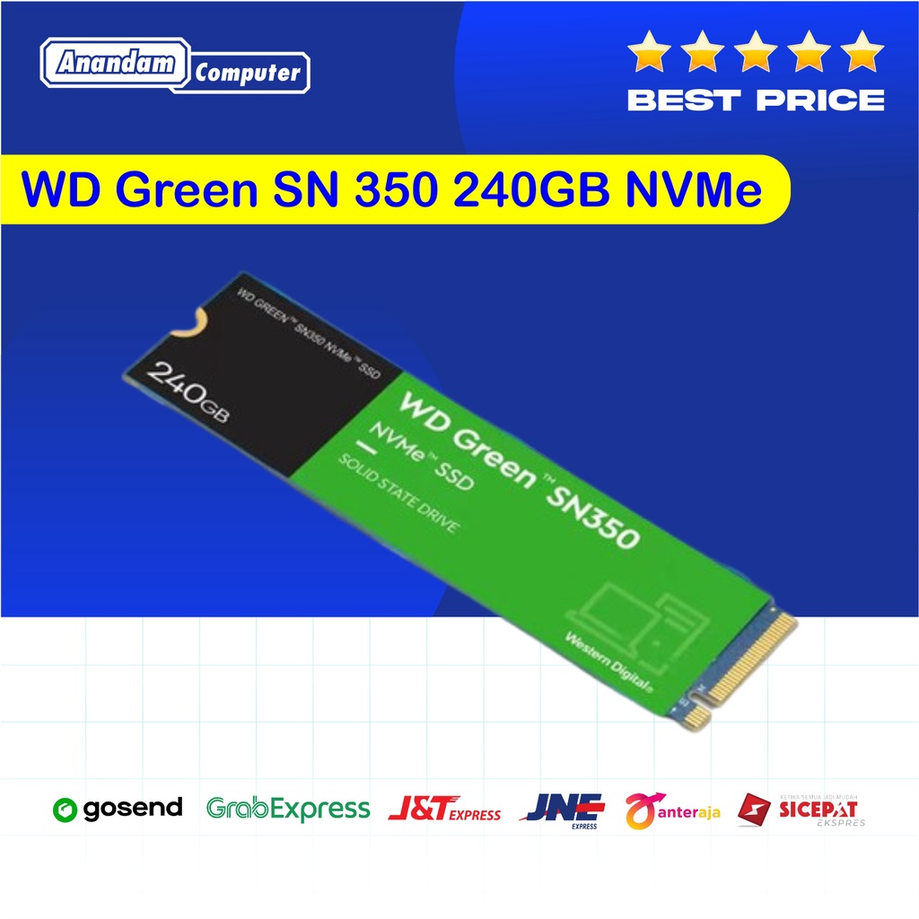 SSD WD Green 240GB SN350 NVMe M.2 2400Mb/s