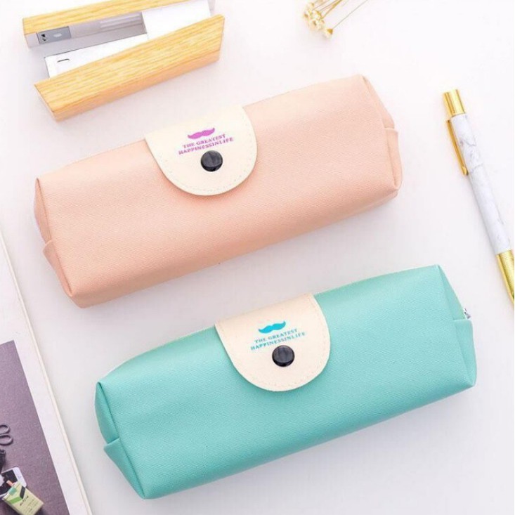 KOTAK PENSIL SIMPLE HAPPINESS LIFE / KOTAK PULPEN / TEMPAT ALAT TULIS FS-3