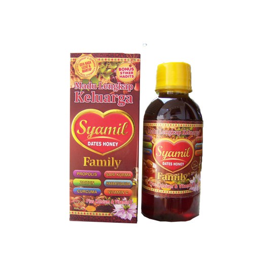 

Madu Lengkap Syamil Dates Honey Family 200 ml