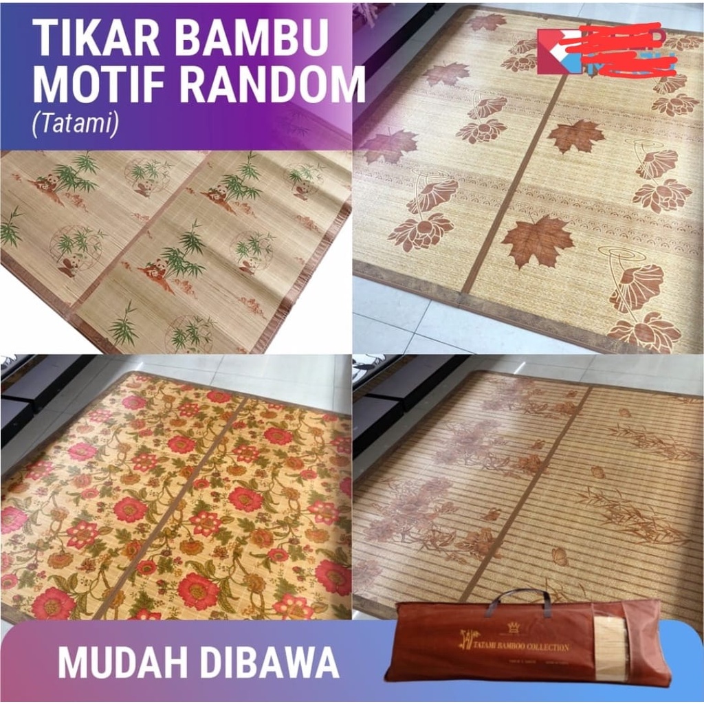 Tikar Bambu TATAMI / TIkar Lipat Bambu Tatami