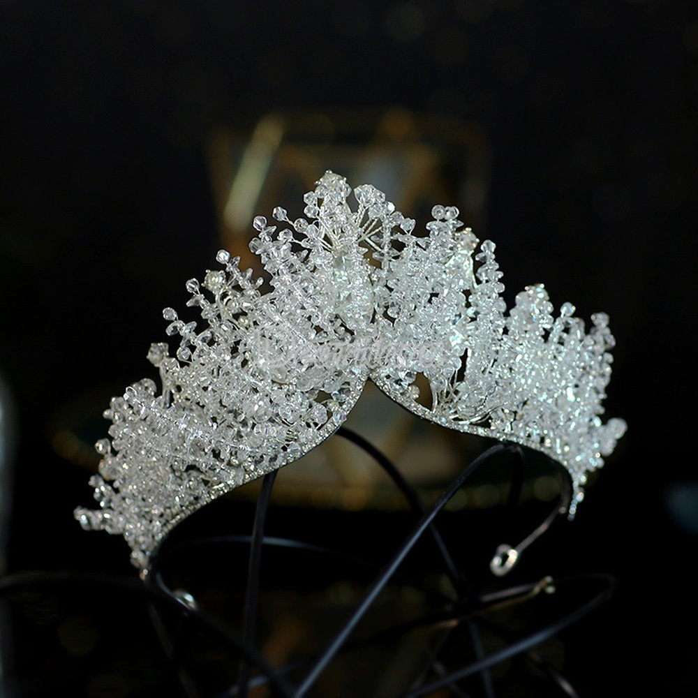 Mahkota Berlian Imitasi Gaya Eropa Dan Amerika Untuk Pengantin
