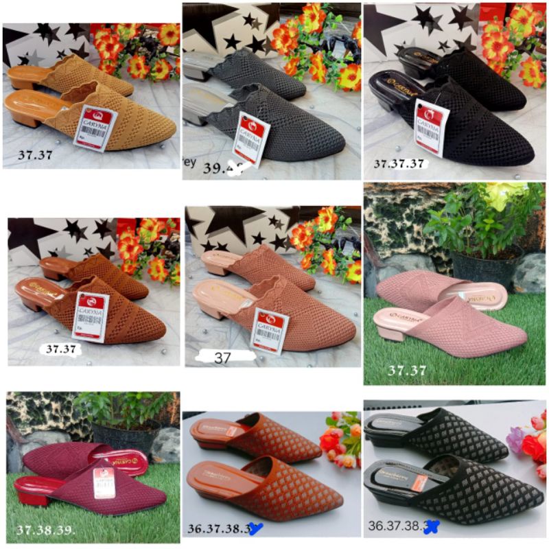 sandal rajut slop/slop rajut import/slop cewek murah/sepatu sandal slop rajut