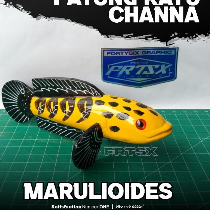 Special Price.. Patung Penggoda Channa | Patung Channa | Wayang Channa | Patung ikan Channa