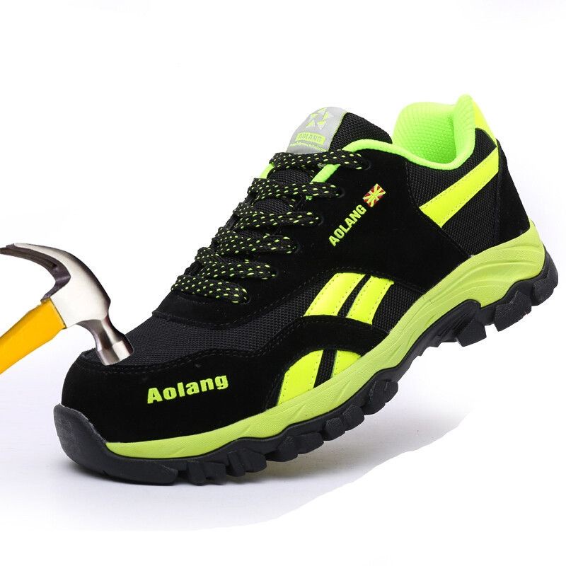 Sepatu safety sporty aolang 24 ujung besi import pria wanita