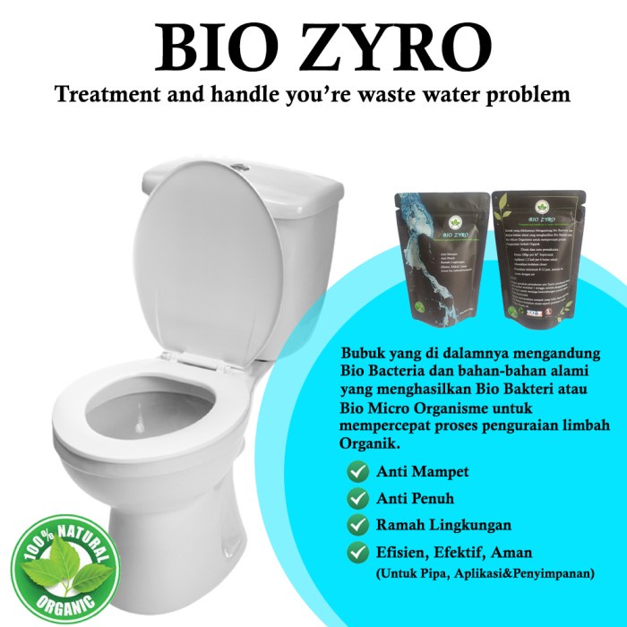 Bubuk Bakteri Pengurai Tinja - Bio Zyro Bakteri Pengurai Tinja Untuk Mengatasi Wc Mampet Dan Penuh