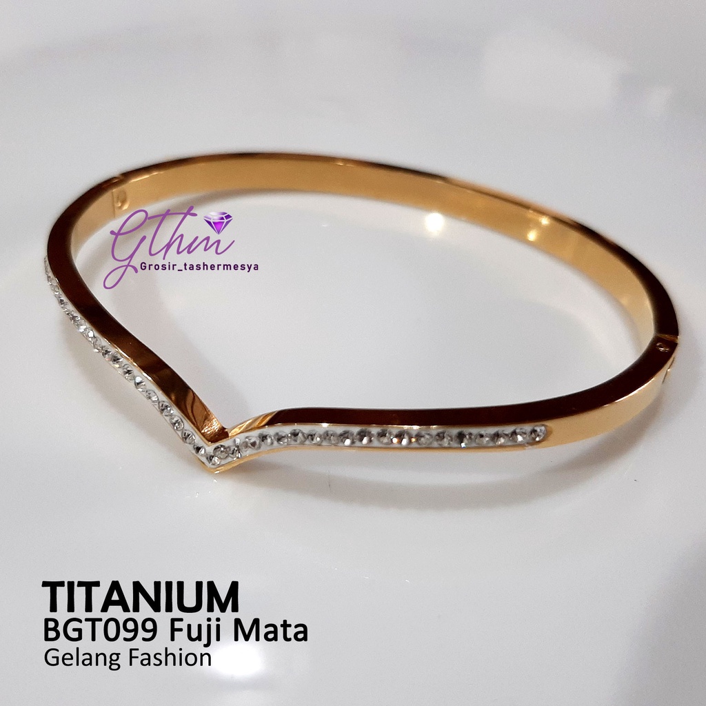 Gelang tangan titanium FUJI bgt099 gthm