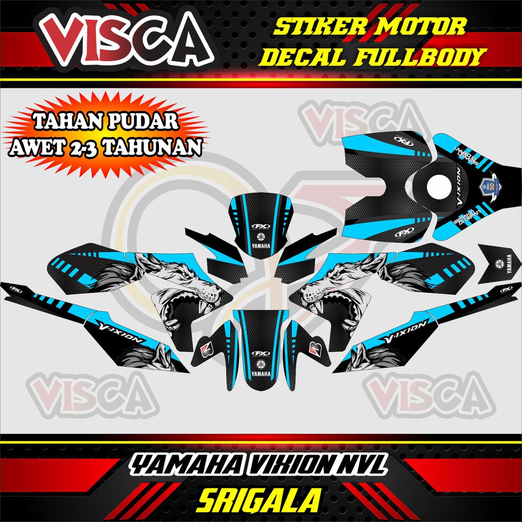 Decal Vixion Lighting Stiker Motor Vixion New Decal Vixion Nvl