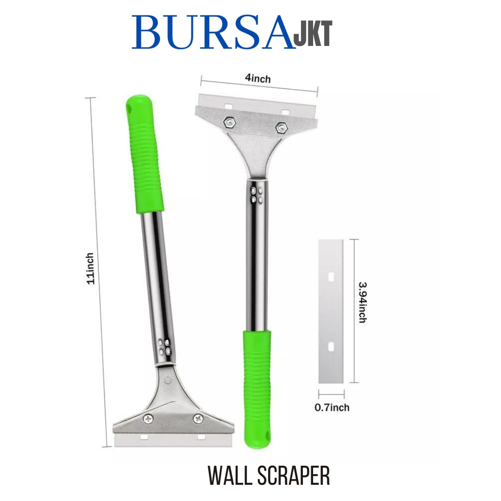 SCRAPER DINDING KAPE GAGANG HIJAU PENGEROK CAT CUTTER