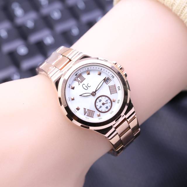Jam Tangan Wanita Gc Detik Bawah Super Mewah Dan Elegan - Jam Tangan Gc Detik Bawah - Gc Hitam