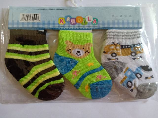 Kaos Kaki baby winteku / Flower /kingdom newborn size(0-6 BULAN) (3IN1)