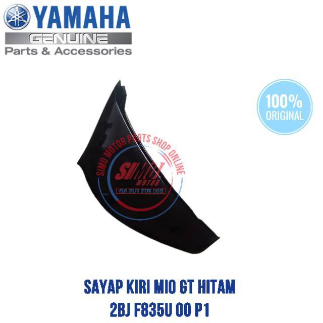 SY100 Sayap Luar Samping Kiri Mio GT Hitam Original Yamaha 2BJ F835U 00 P1