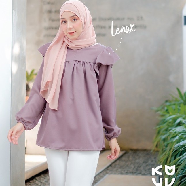 Koyu hijab Baju Atasan Kode Lily Top Blouse Hot Product