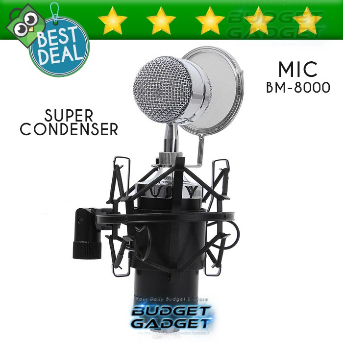 LARIS Mic / Microphone / Mikrofon Condenser Mikrofon   Stand Holder BM-8000