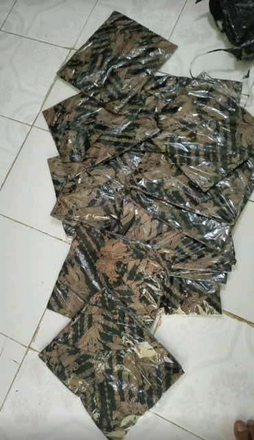 Bswart Batik Hrb026 Kenongo Hem Pendek Padi Pekalongan M L Xl Batik Pria Murah Modern Grosir.