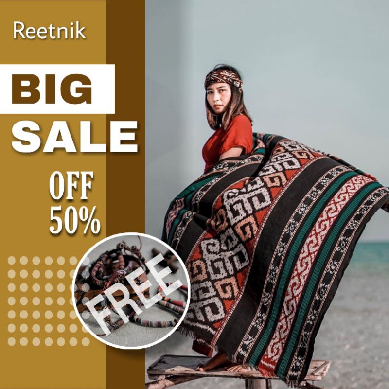 Kain Tenun - bahan baju - Original - Tenun Toraja Blangket