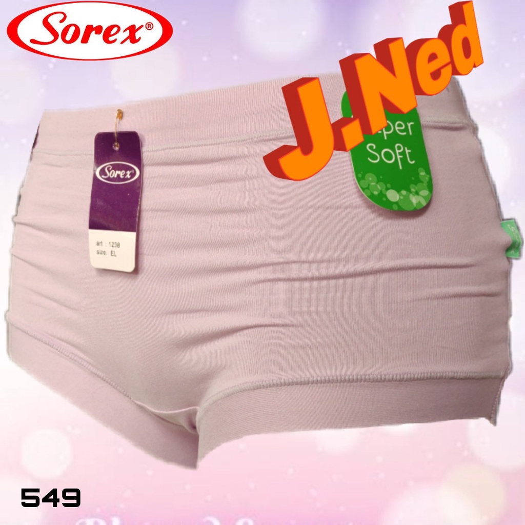 J549 (harga satuan) Sorex Super Soft Celana Dalam Wanita Dewasa dan Remaja, Cd Wanita Sorex Size  M L EL QL