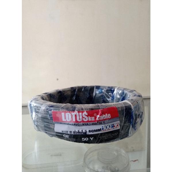 Kabel Lotusku Tunggal NYA 1x1,5 mm 50 Yard