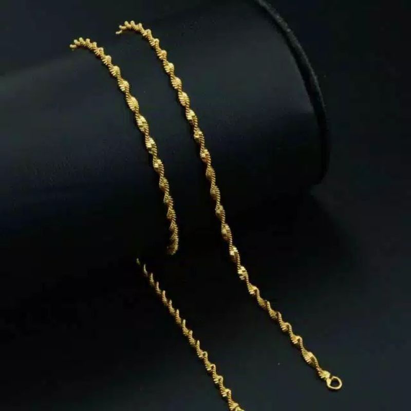 Kalung Printir Titanium Gold dan Silver