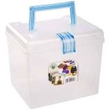 Green Leaf 4132 Kotak Box Hampers Obat Container Plastik Marco Case Dengan Handle Pegangan