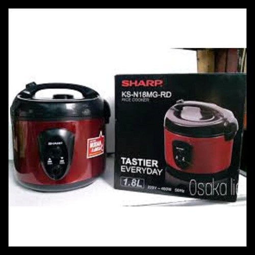 Rice Cooker Magic Com Sharp 1,8 Liter  Liter KS-N18MG-Merah