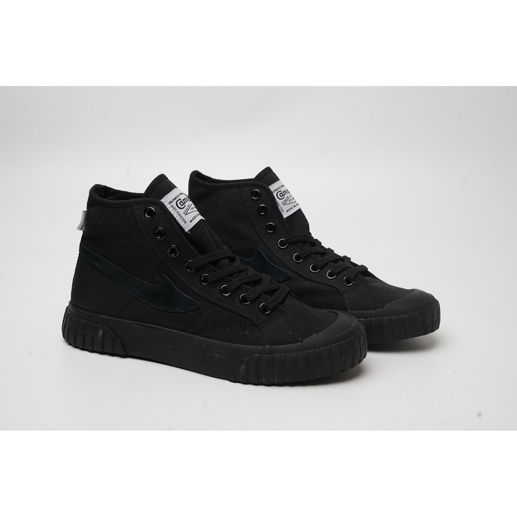 Sepatu Campuss Semesta Hi Cut Full Black Sneakers Vulcan