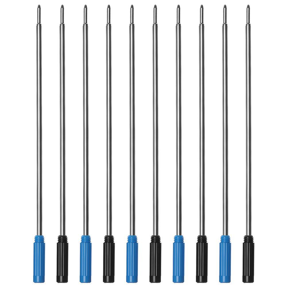 Populer 5pcs/lot Ballpoint Pen Refills New Alat Tulisan Signature Blue/Black Ink