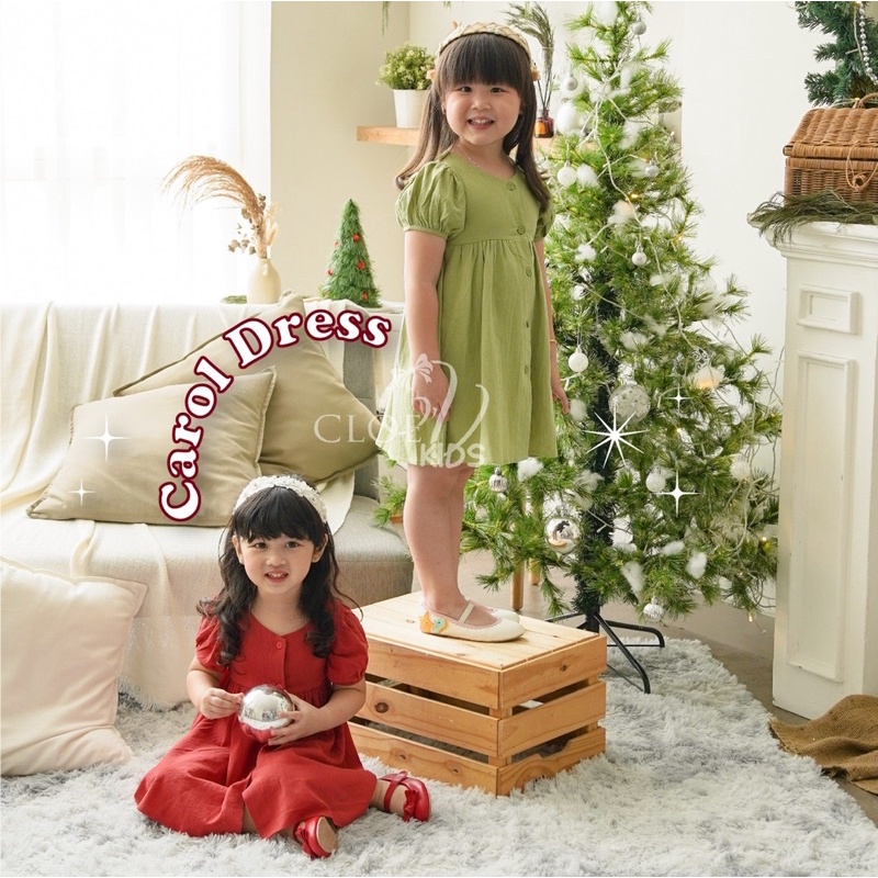 CLOEVKIDS - Dress Anak Perempuan Katun Carol