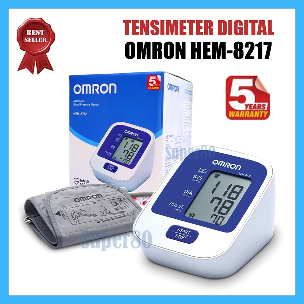 Taff Omicron RAK-283 / Omron HEM-8712 Tensimeter Digital Alat Ukur Pengukur Tekanan Darah Tensi Meter Lengan