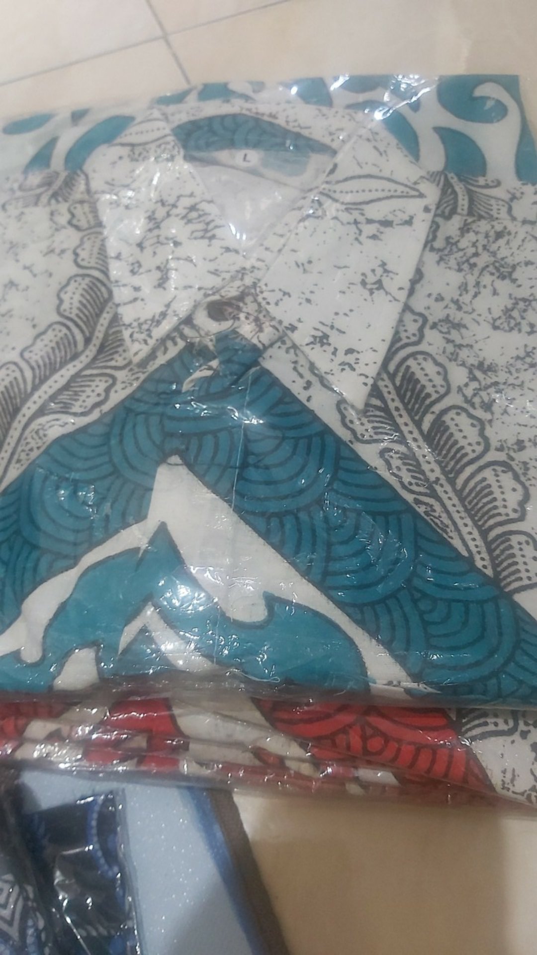 Kemeja Batik Pria Lengan Pendek Hem Atasan Batik Motif Perisai Seragam Murah Pekalongan M L Xl