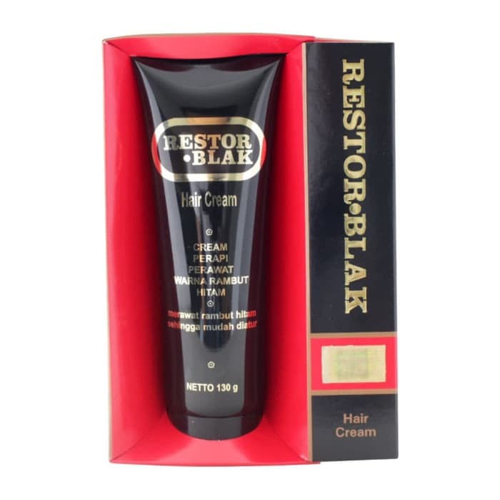 Restor Blak 130gr | Restor Black Hair Cream | Krim Pewarna Rambut Hitam