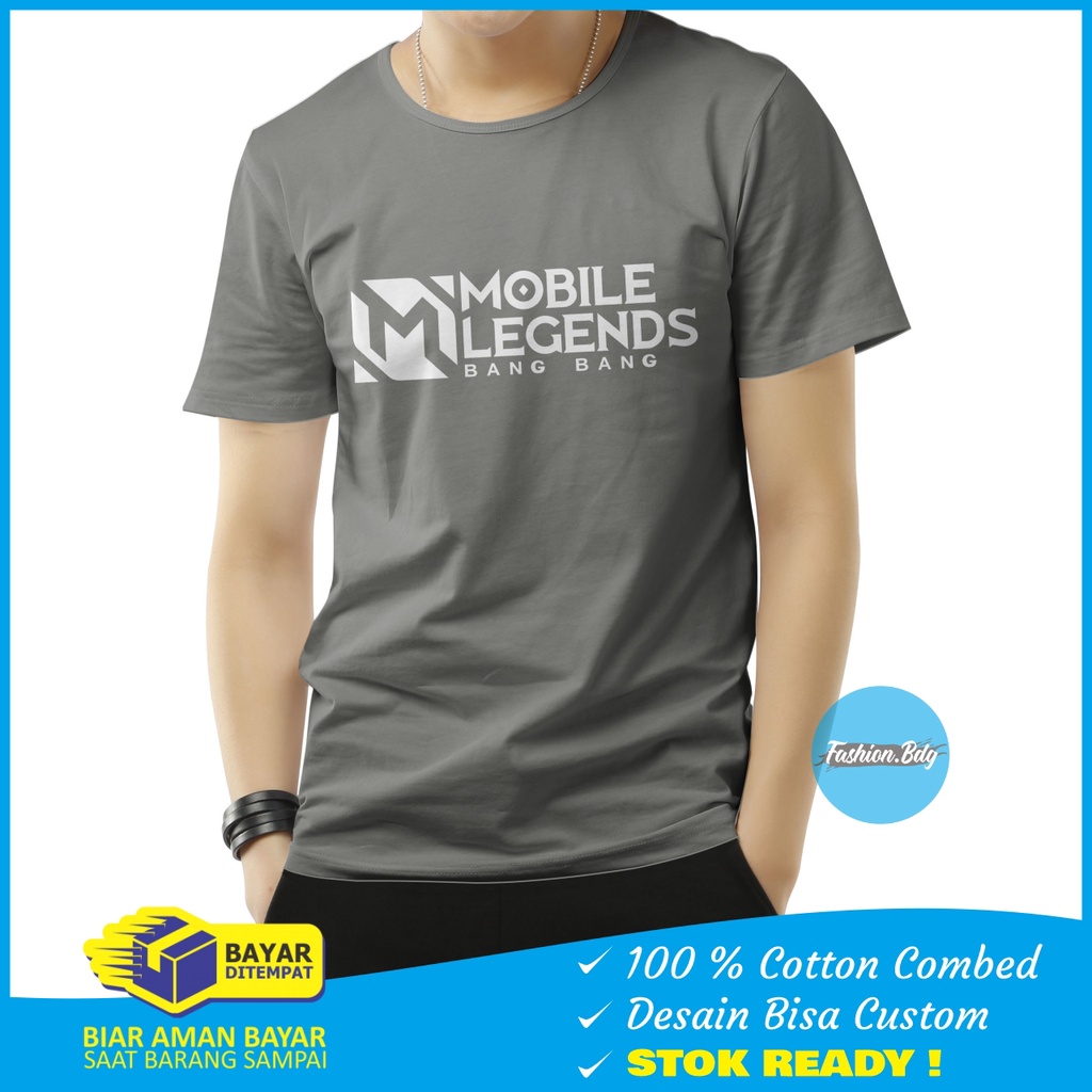 Kaos Pendek Pria Mobile Legend Bang Bang Distro Bahan Combed 30S