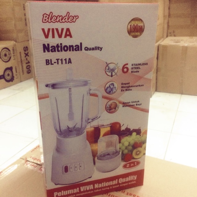 Blender Kaca National “VIVA” New 6 mata pisau