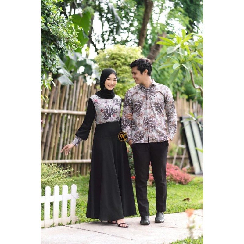 READY SUPER JUMBO batik jumbo couple batik sarimbit gamis 3L 4L 5L 6L seragam pesta multazam