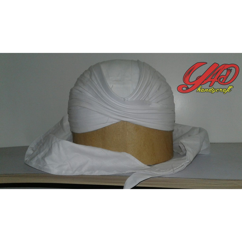 Blangkon Sliwir Putih _ BLANGKON PUTIH ALUSAN _ BLANGKON PUTIH ADA EKORNYA _ BLANGKON PUTIH MURAH