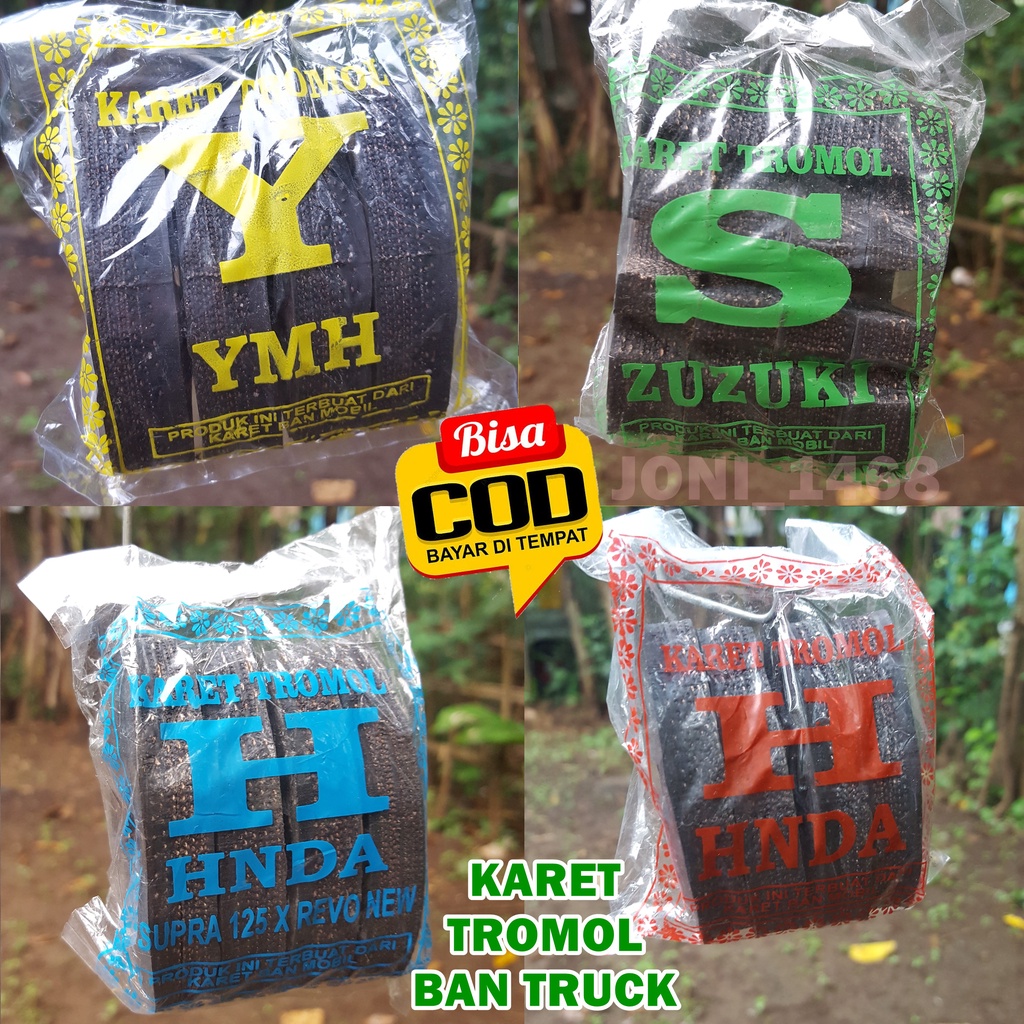 KARET TROMOL  AWET DAN BANDEL DARI BAN LOADER ALAT BERAT & BAN TRUCK FUSO HARGA Rp 3.500,00 UNTUK PE