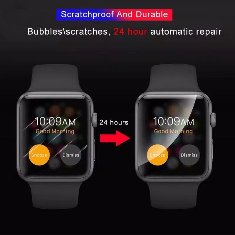 Hydrogel anti gores Apple Watch 38mm 40mm 42mm 44mm 41mm 45mm series 1 2 3 4 5 6 7 SE screen guard protector