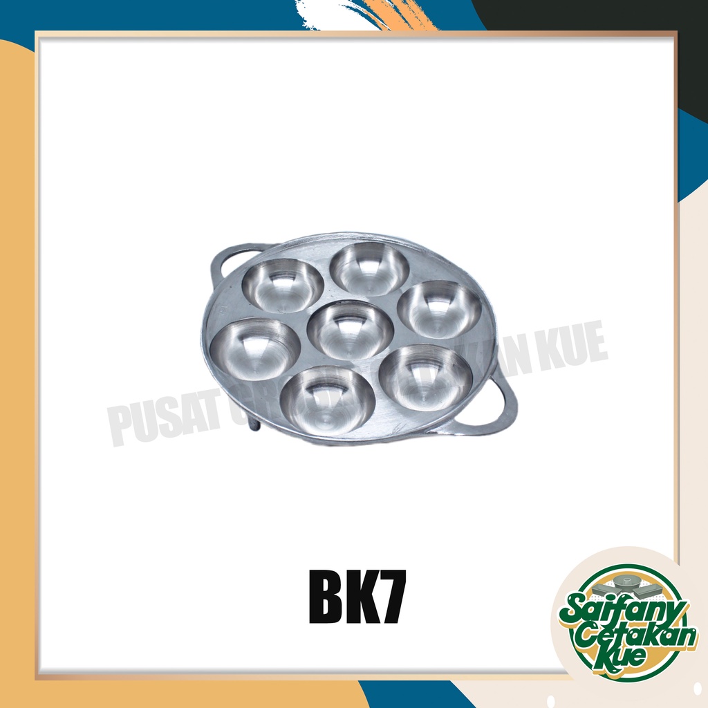 Cetakan Bikang MAWAR / KUE BIKANG kaki BK7 . COR Tebal Anti Lengket