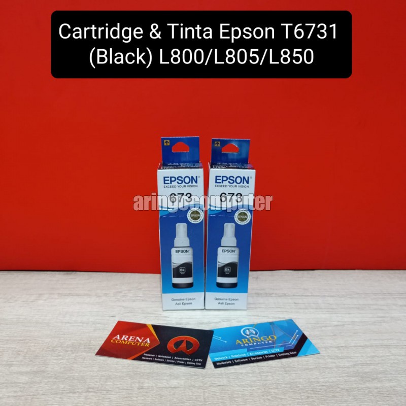 Cartridge &amp; Tinta Epson T6731 (Black) L800/L805/L850