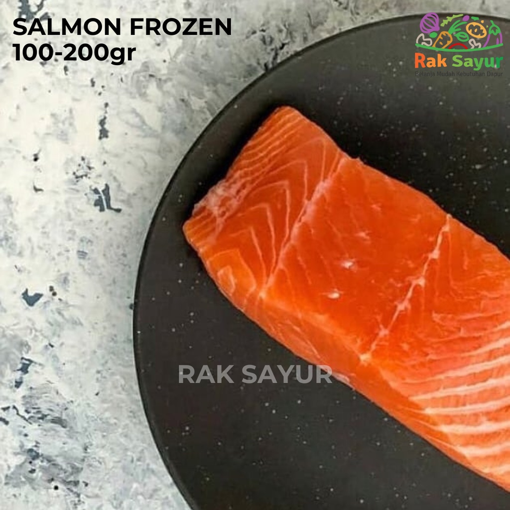 

Salmon Frozen 100-200gr Ikan Salmon Norwegian Premium Fillet Fresh Rak Sayur Padang