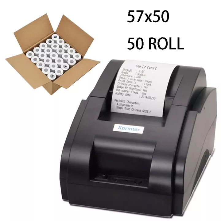 

【Store Of Collections】Core High Quality Foodpanda Thermal Paper 57x50mm 57mm x 50mmThermal Receipt Paper POS Cash Register Receipt Roll For 58mm Thermal Printer